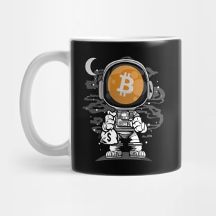 Astronaut BitCoin BTC To The Moon Crypto Token Cryptocurrency Wallet Birthday Gift For Men Women Kids Mug